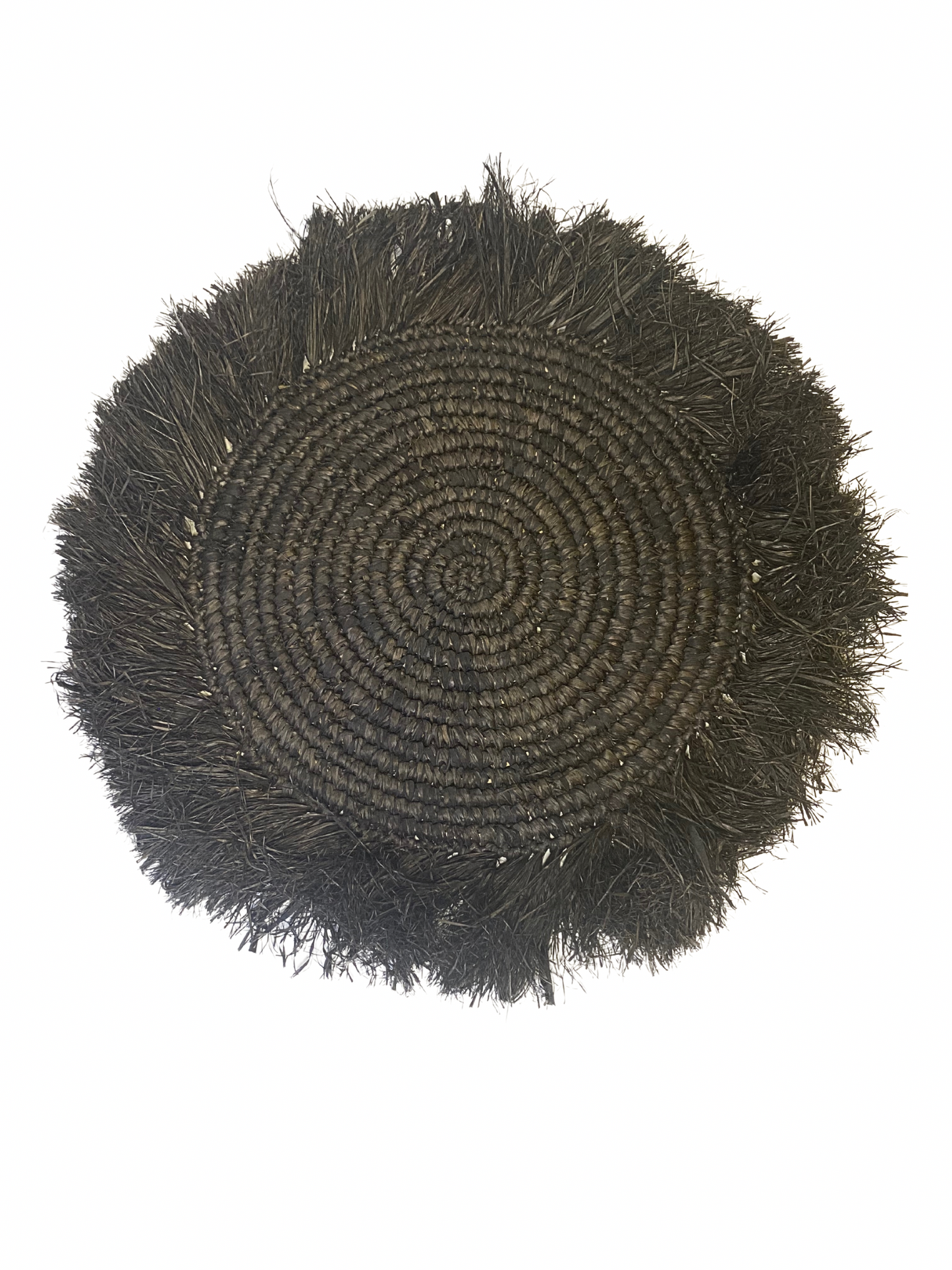 Raffia placemat black