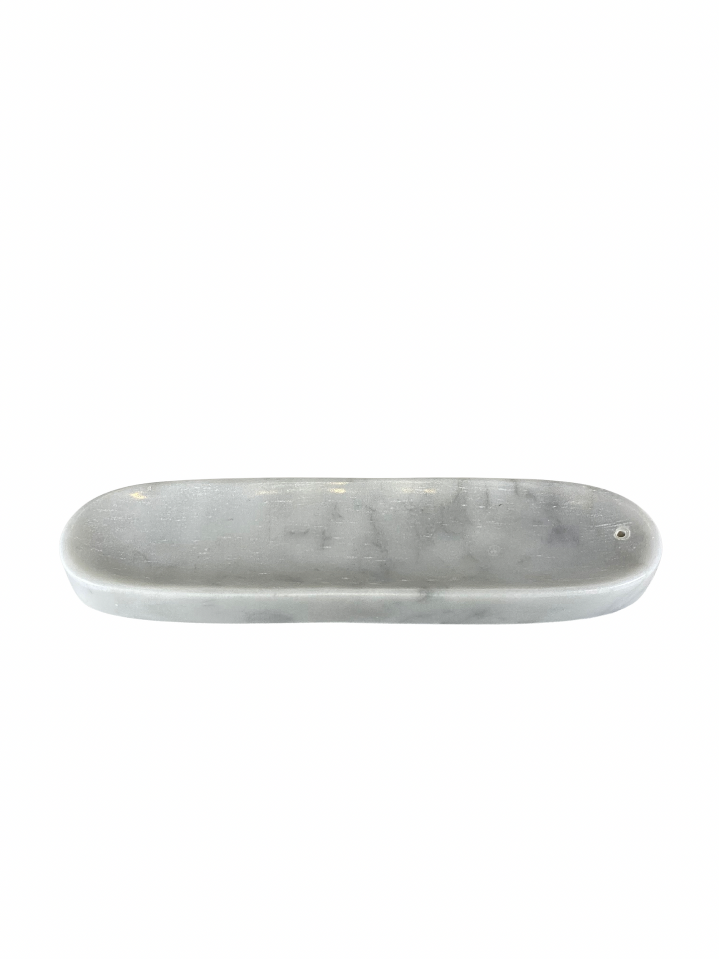 Marble incense holder white
