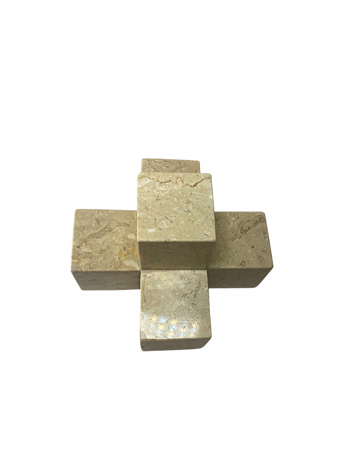 Marble cube sculpture