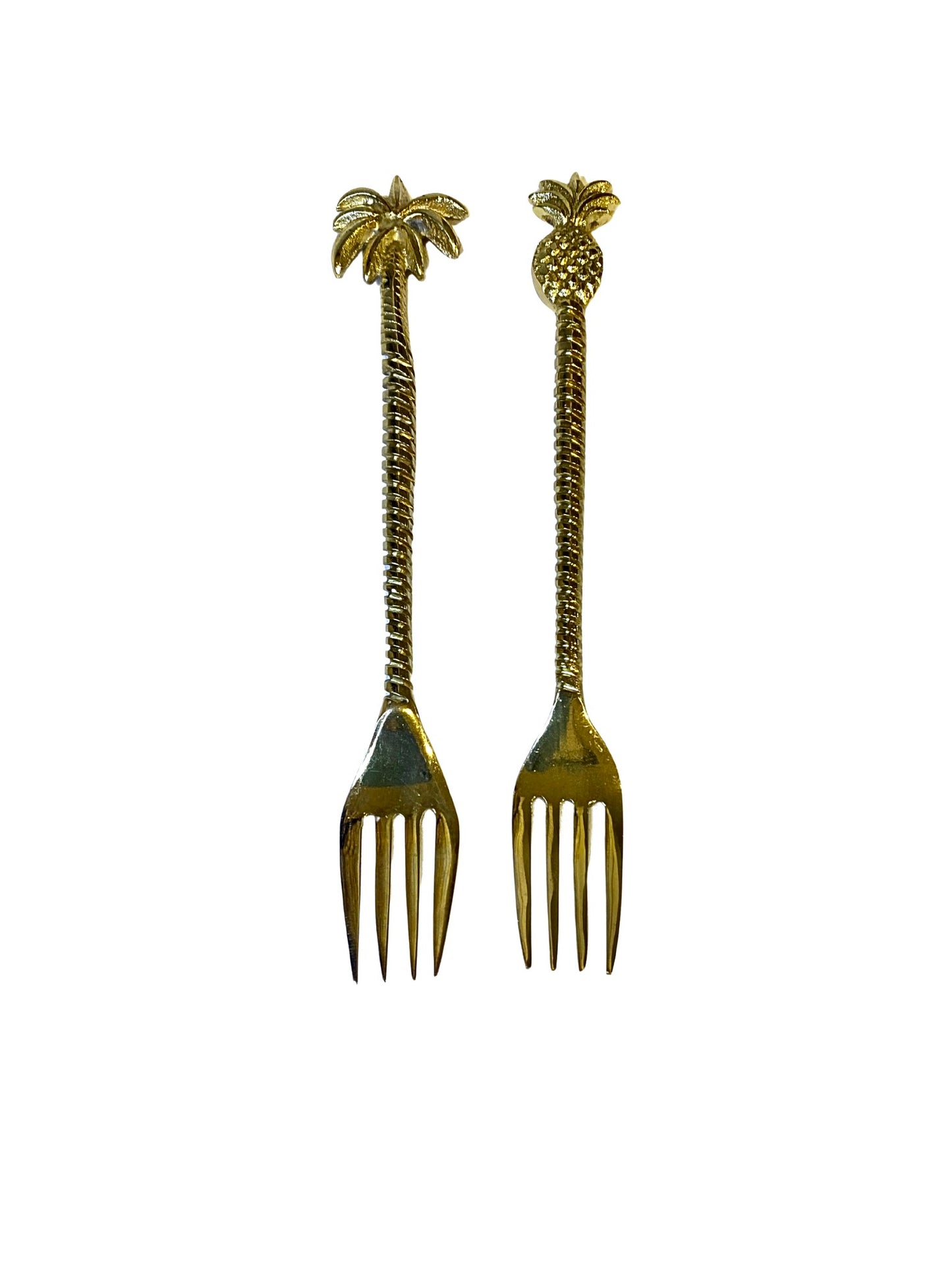 Brass deco fork size L