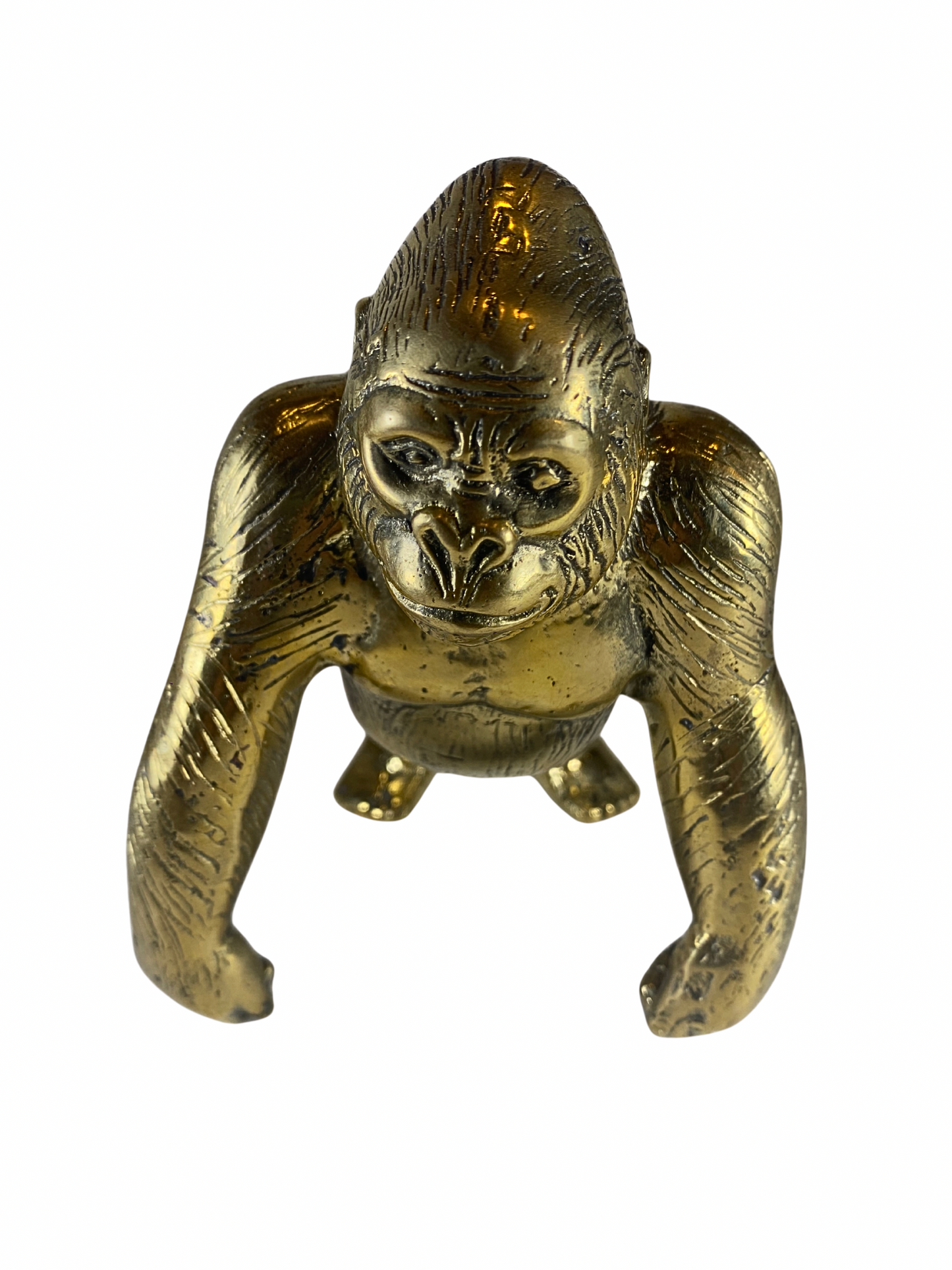 Brass deco gorilla