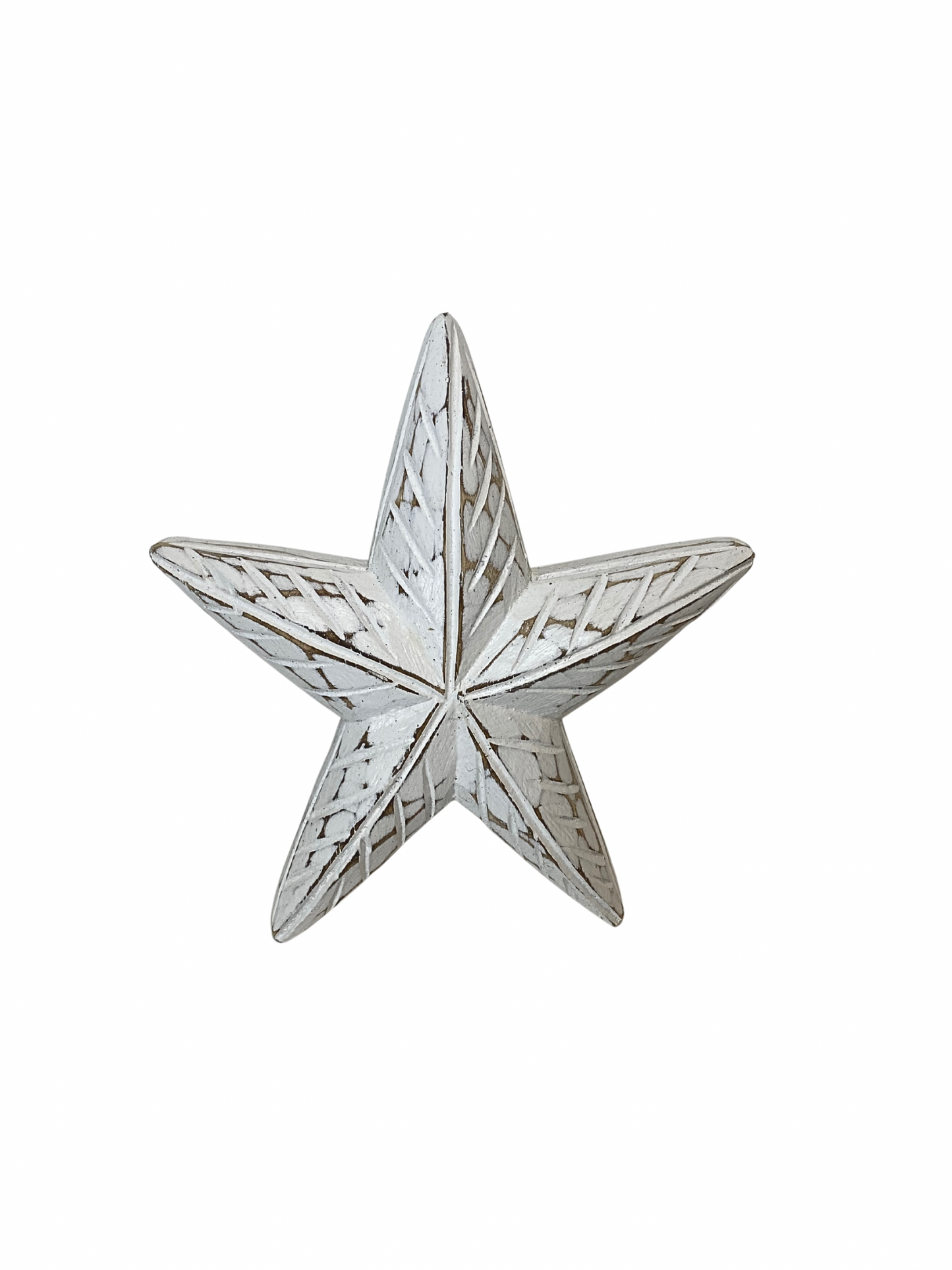 SET Wooden star white size S, M, L