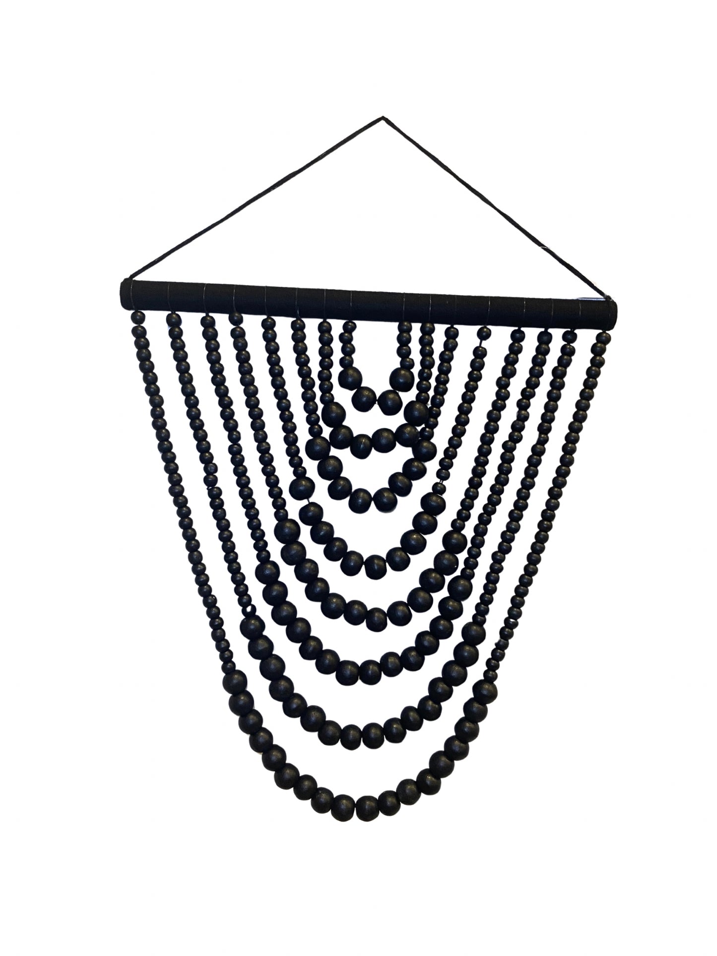 Chain necklace beads black