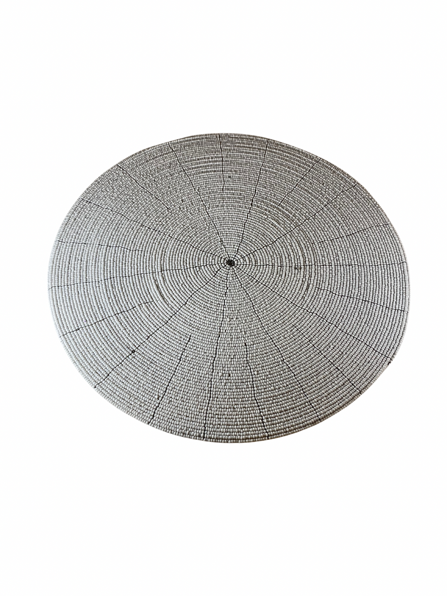 Beads placemat white - 30cm