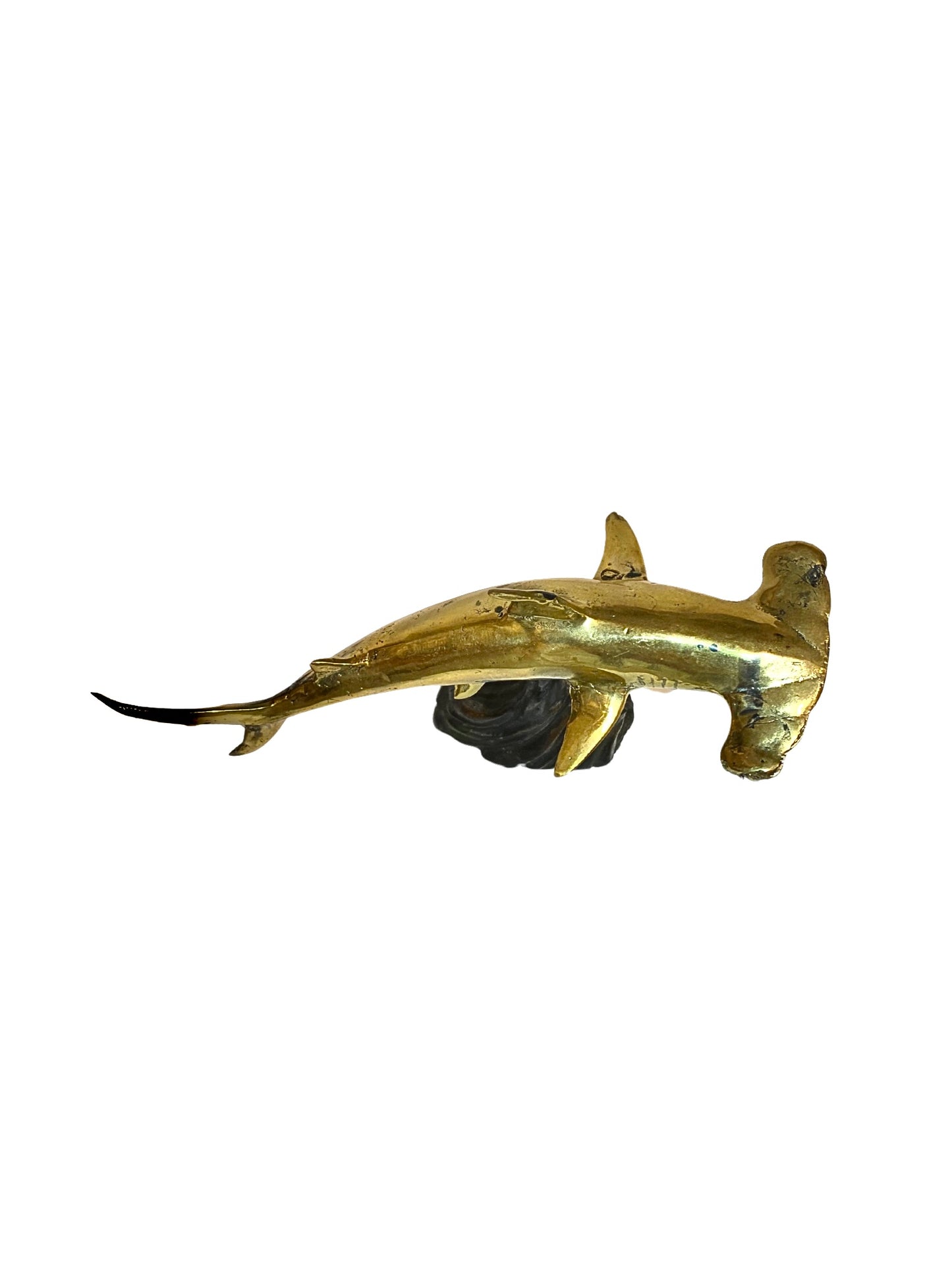 Brass deco shark