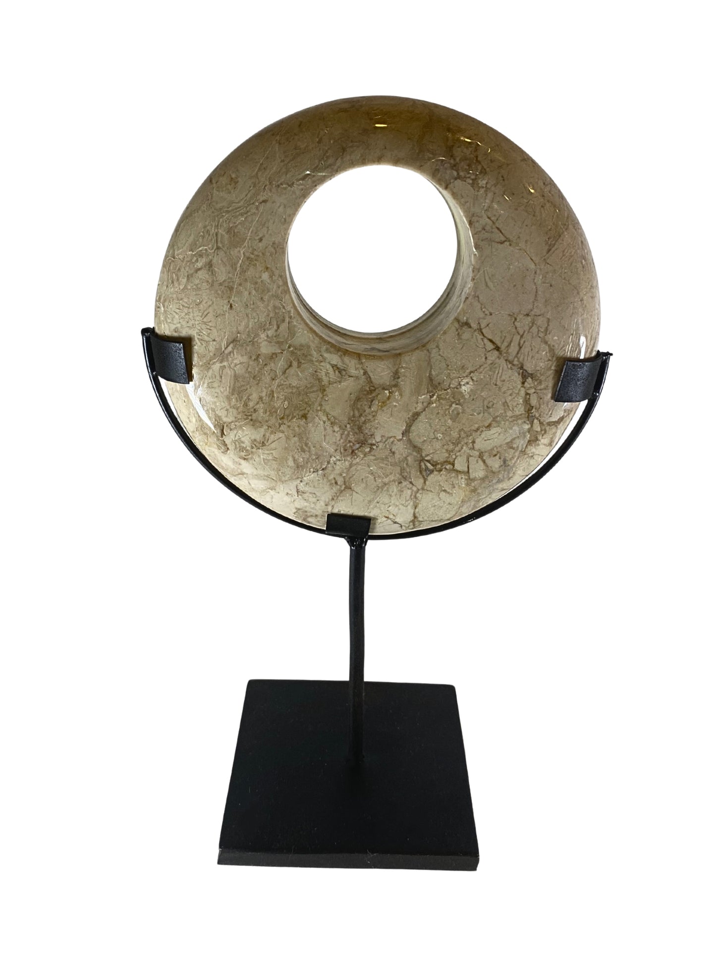 Eccentric marble disk
brown