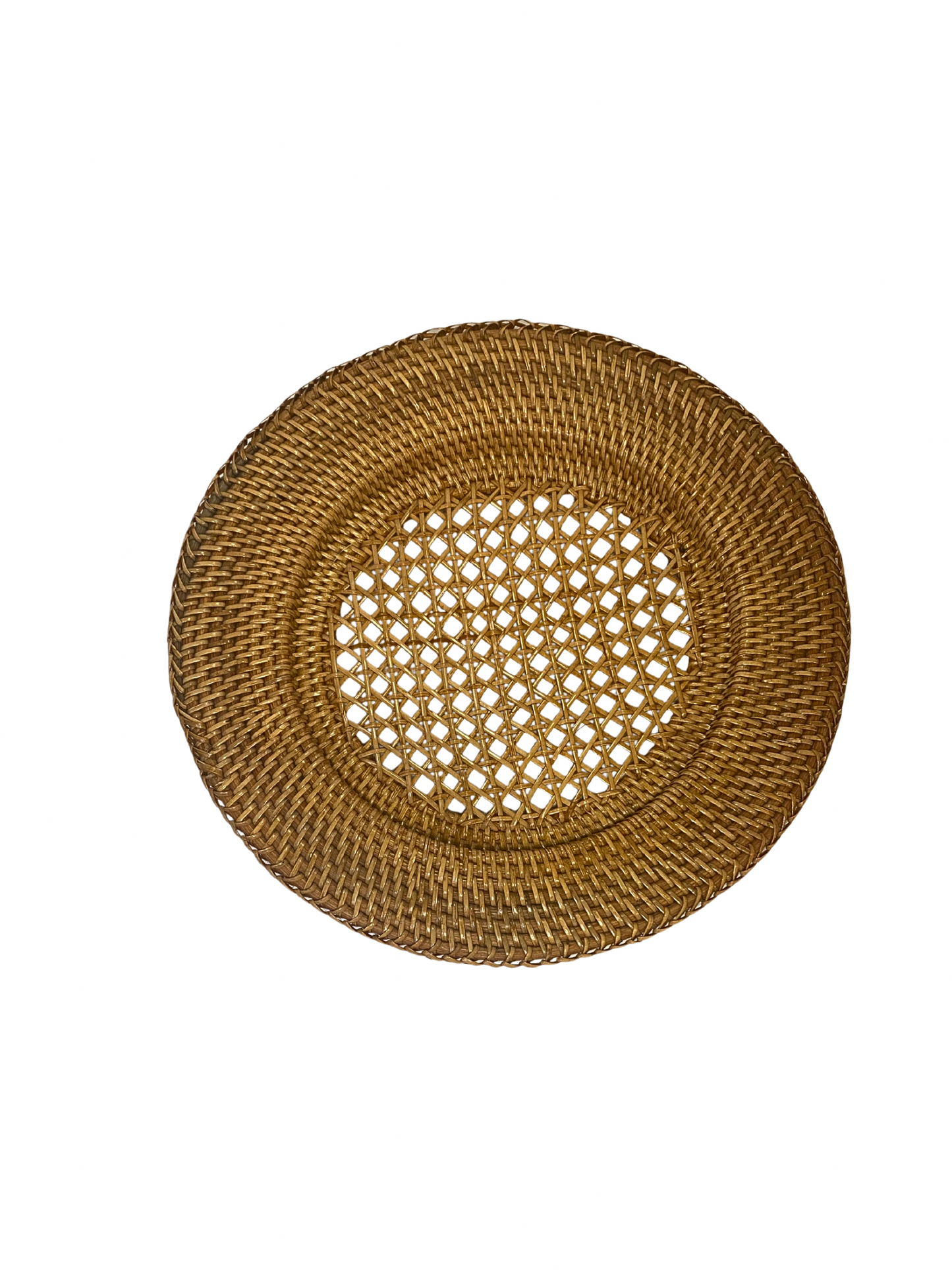 Rattan placemat dark brown