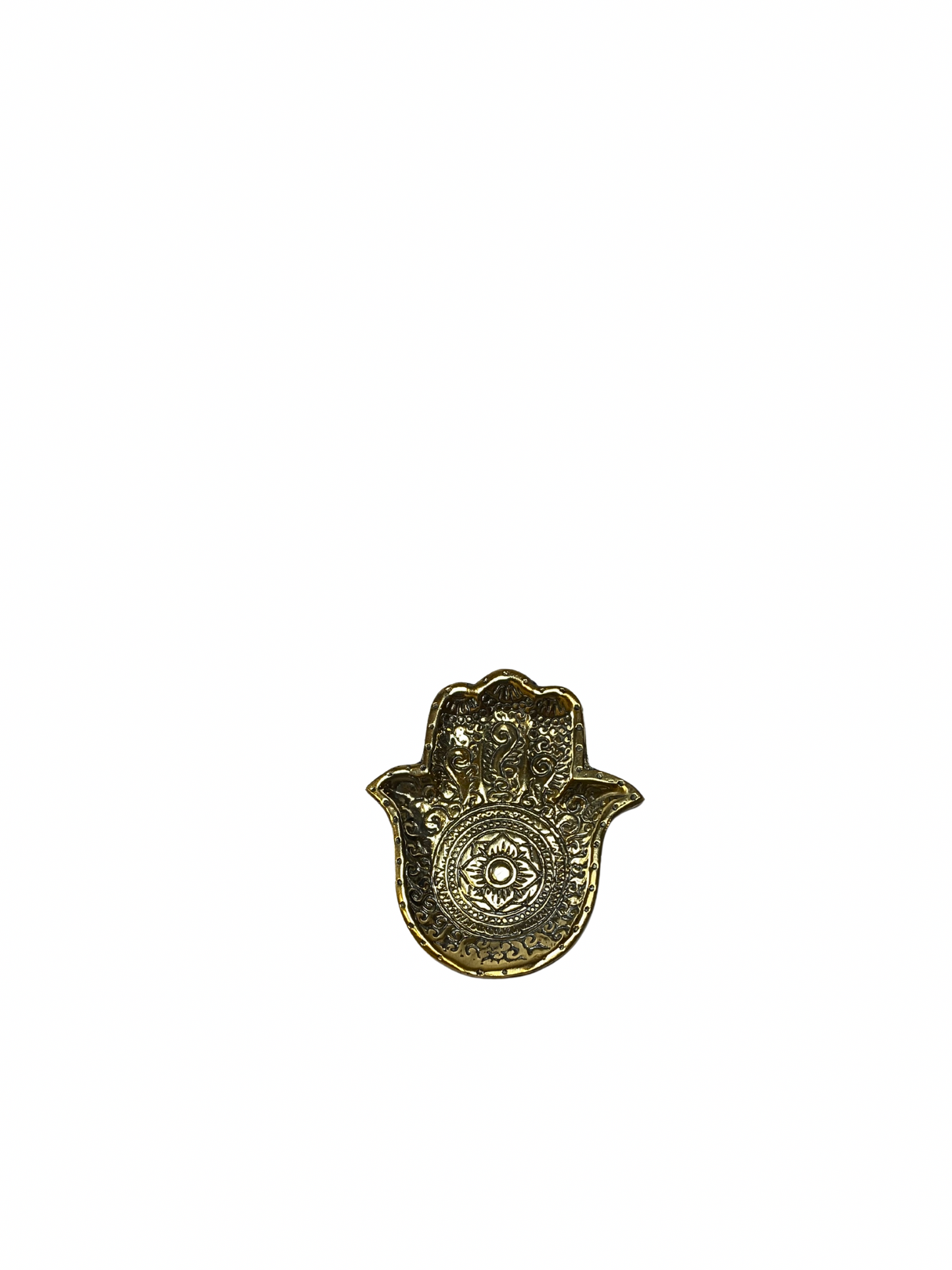 Set Brass Hamsa Hand Tray
