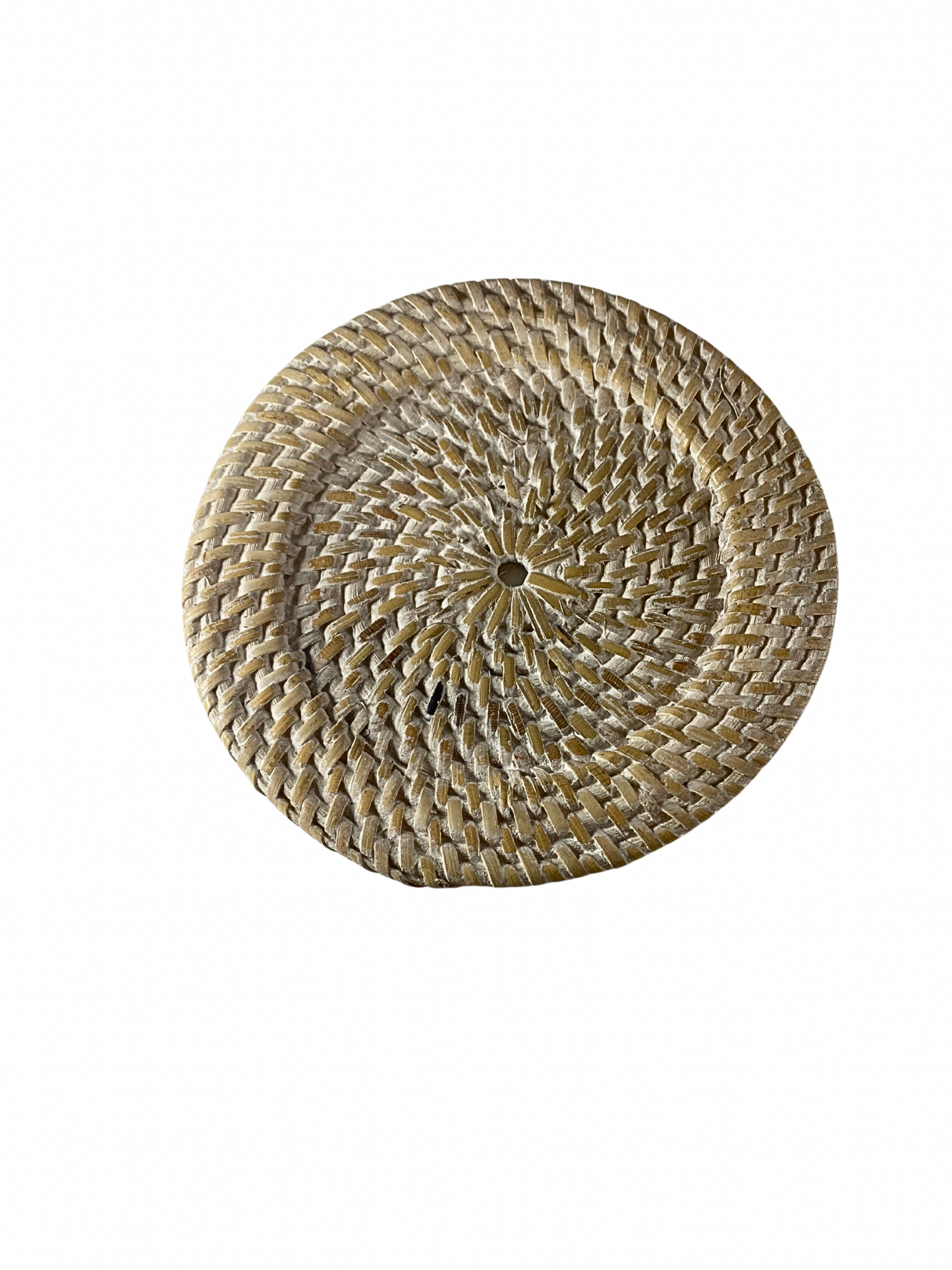 Bamboo weave coaster light brown