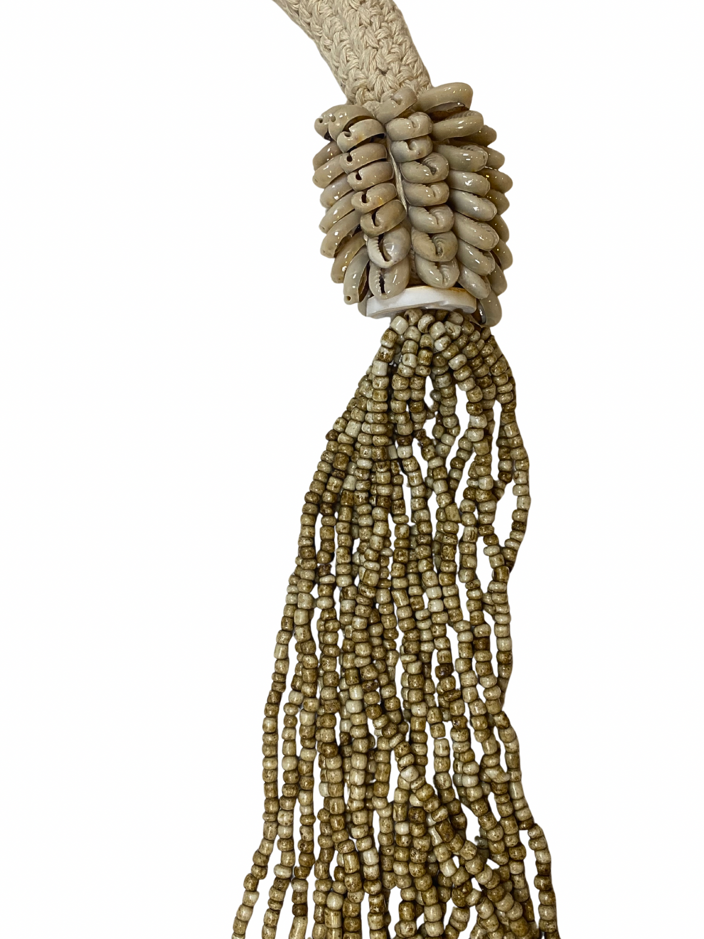 Necklace beads cream