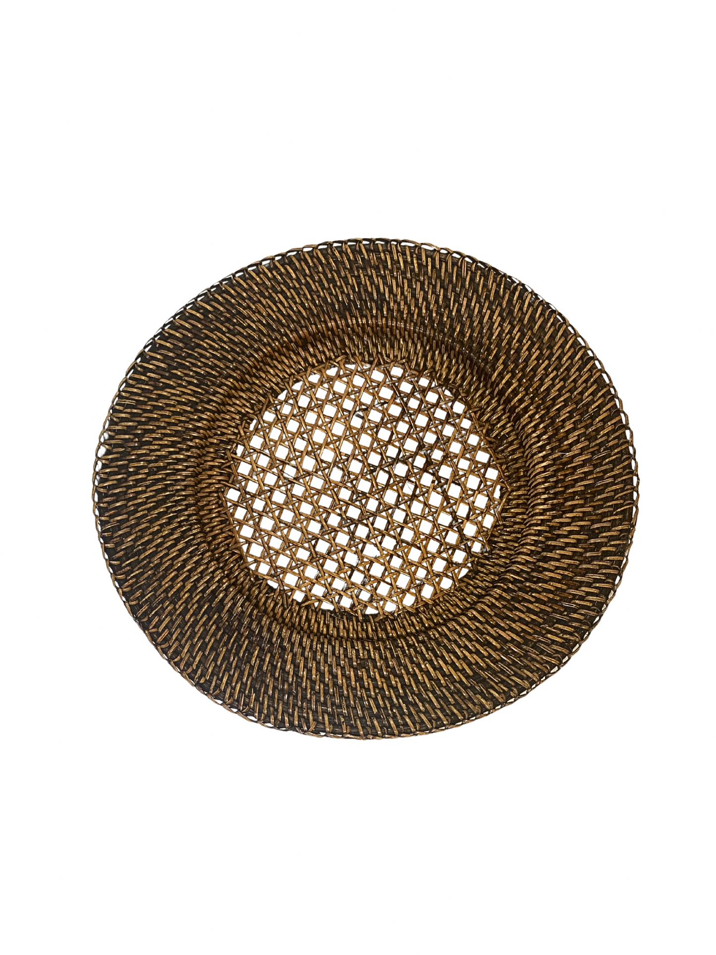 Rattan placemat dark brown