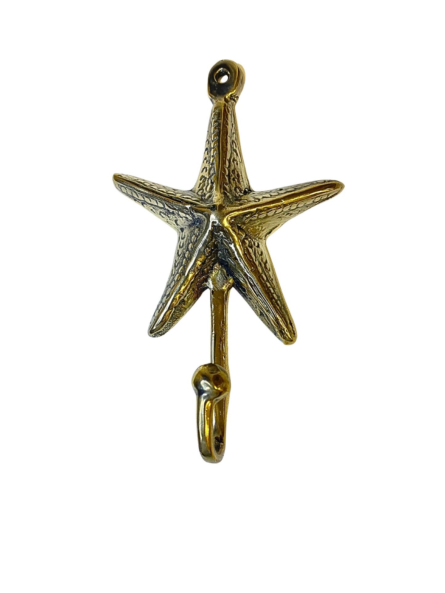 Brass deco star hooks