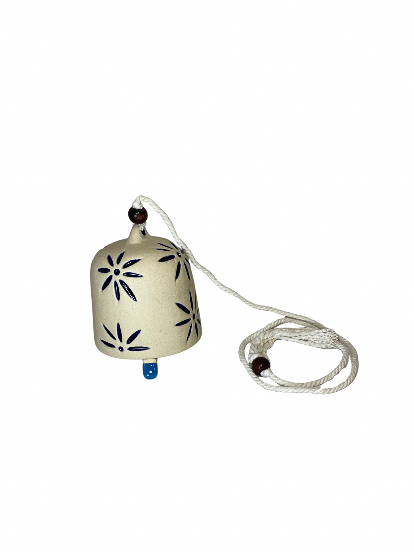 Blue blossom ceramic bell size M