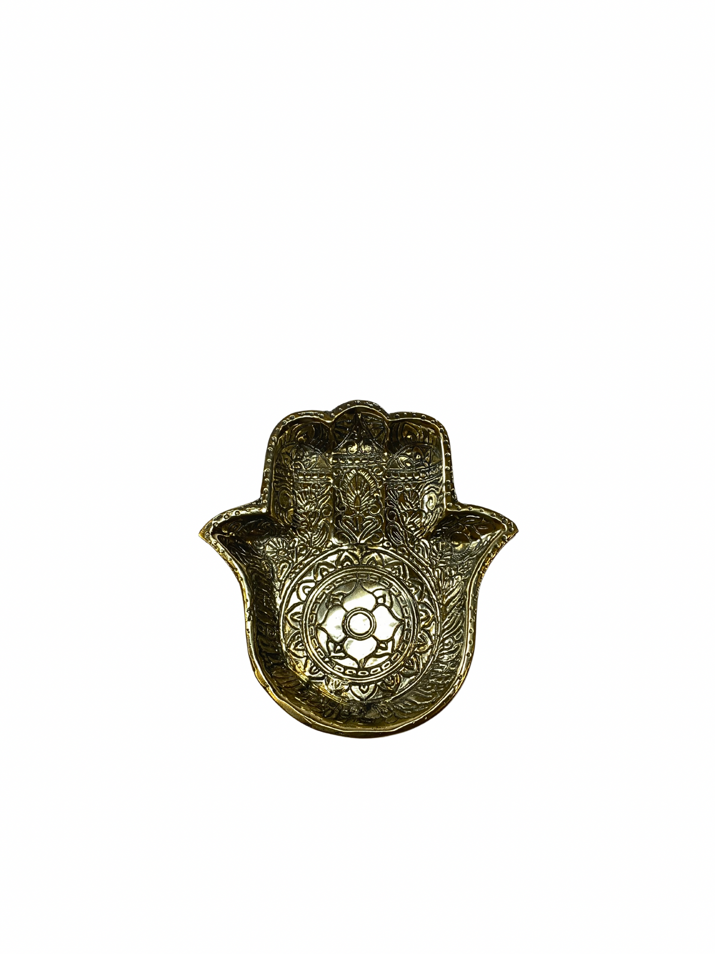 Set Brass Hamsa Hand Tray