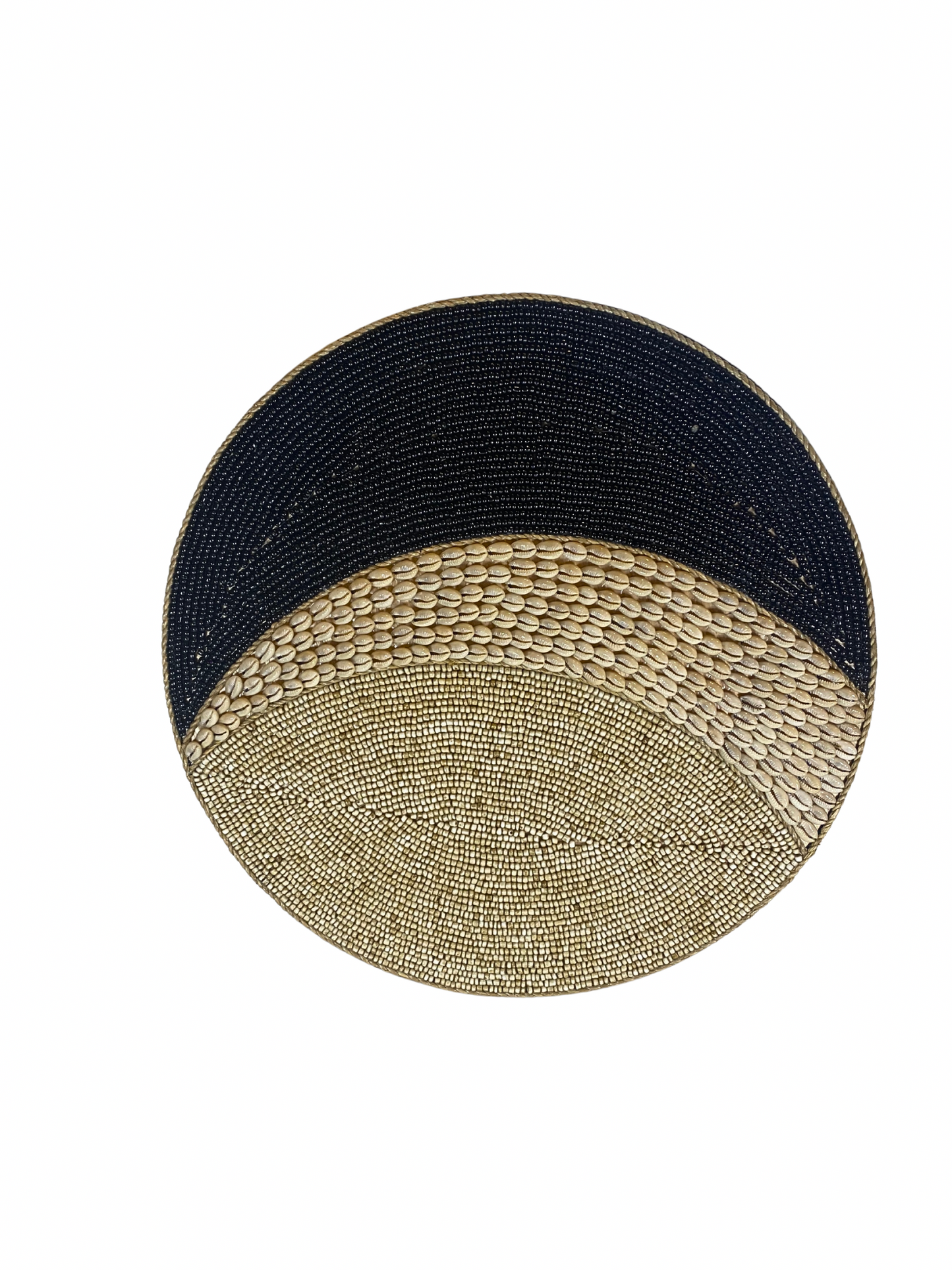 Wall decor bead shell black and natural colour size S,M L