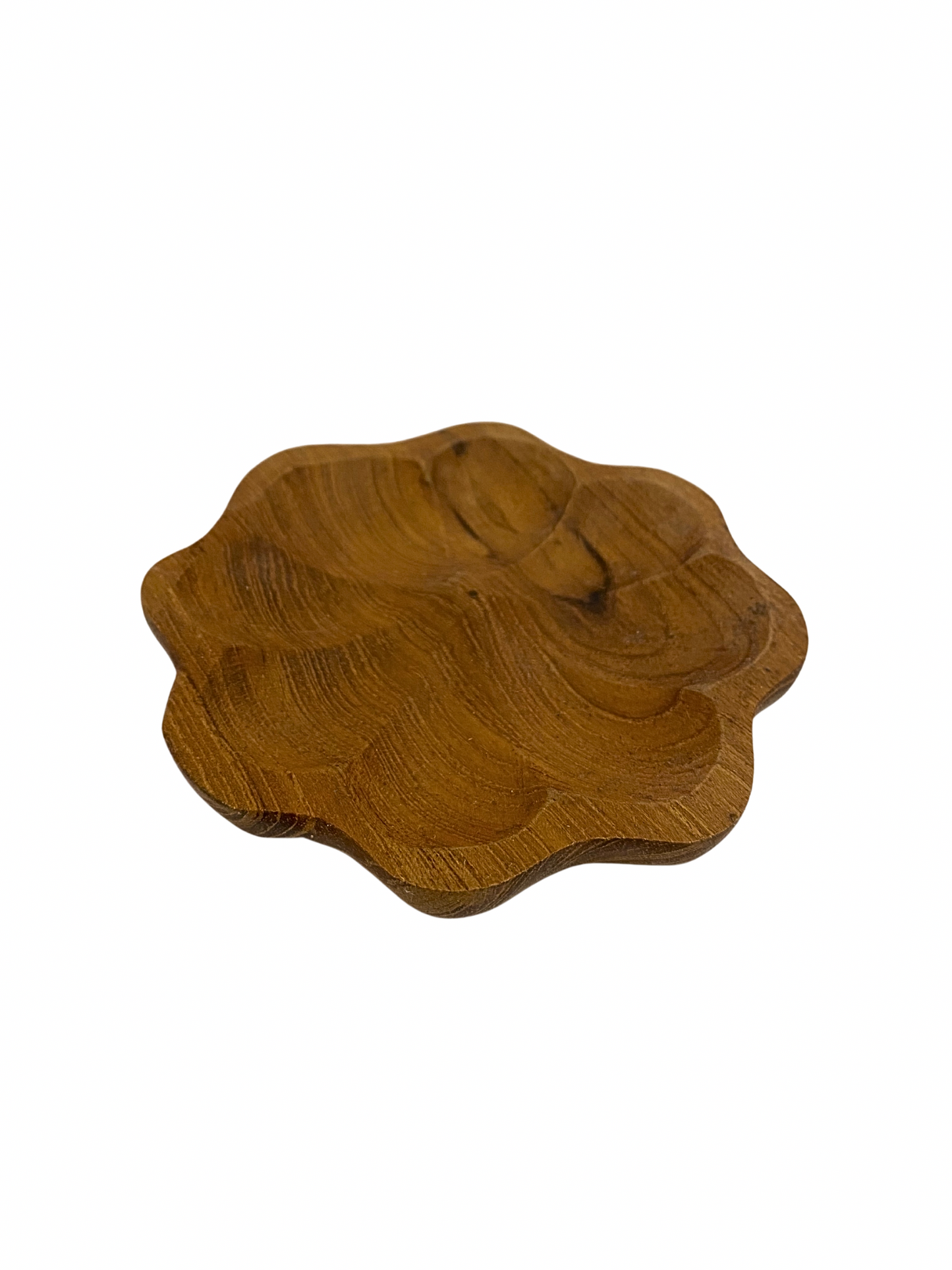 Wood incense holder - 10cm