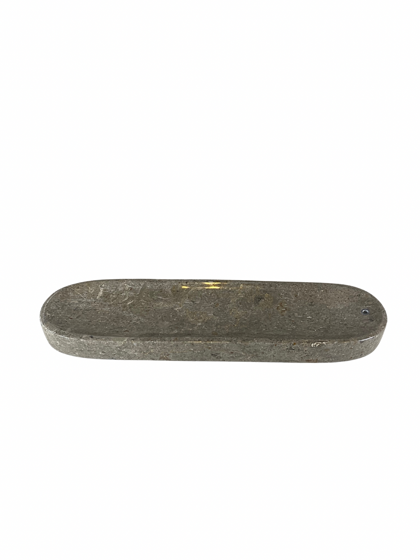 Marble incense holder grey