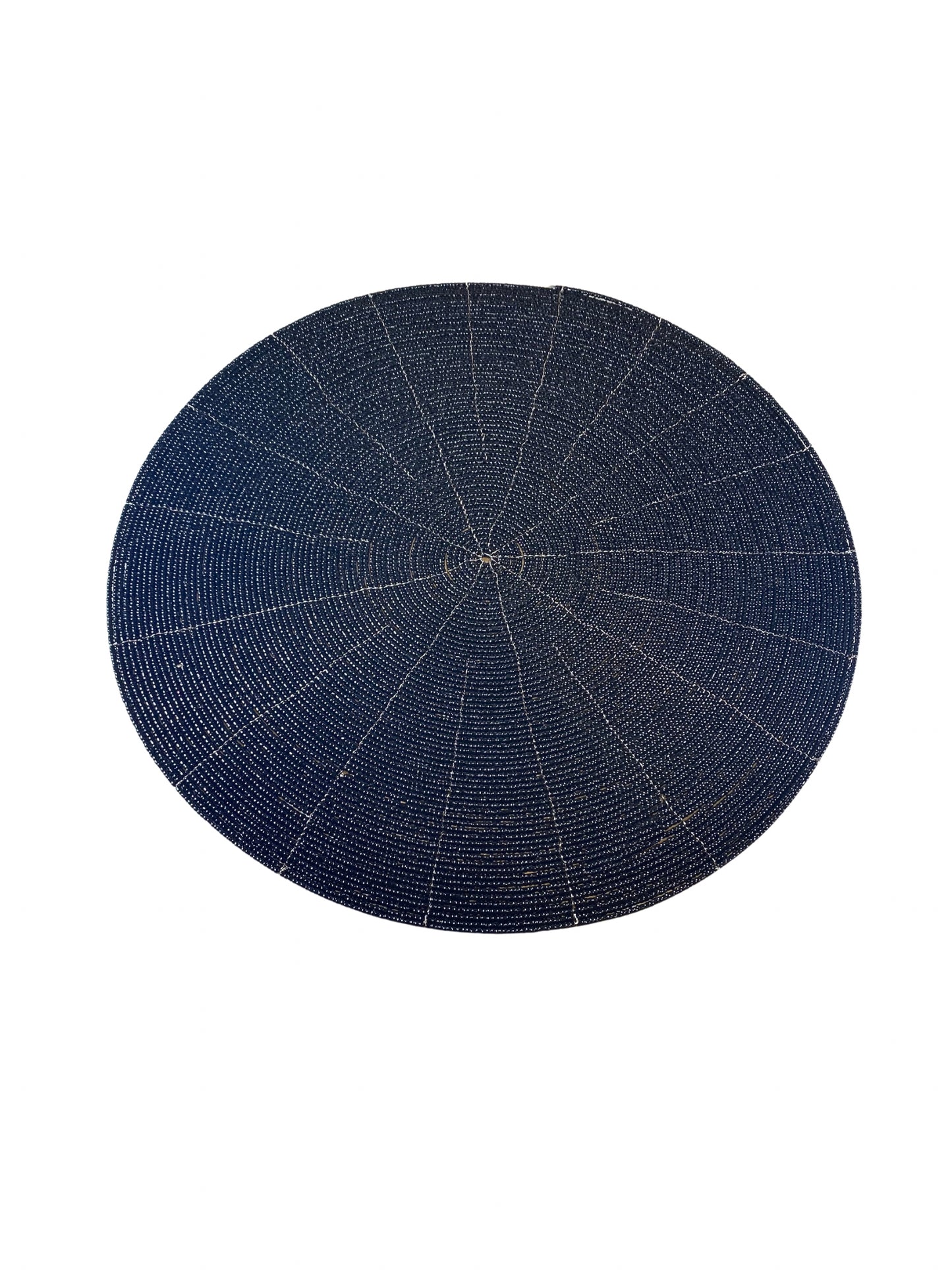 Beads placemat black - 30cm