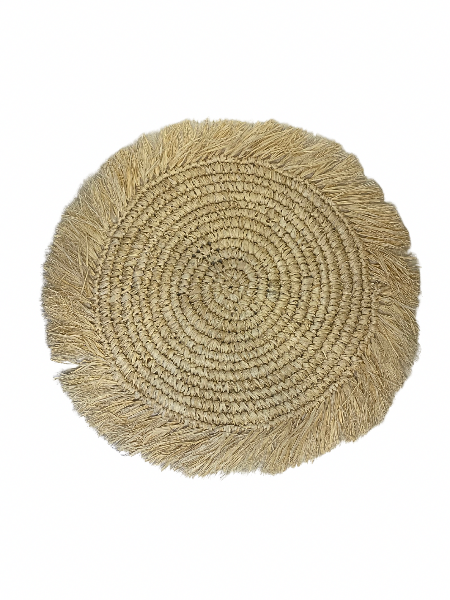 Raffia placemat light brown