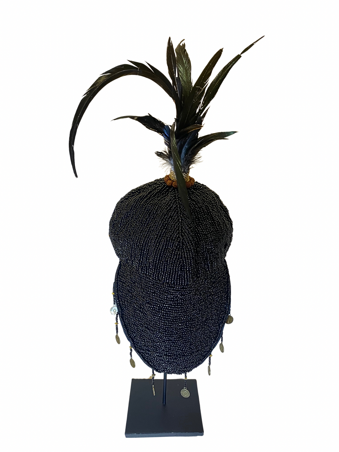 Beaded Headdress black colour