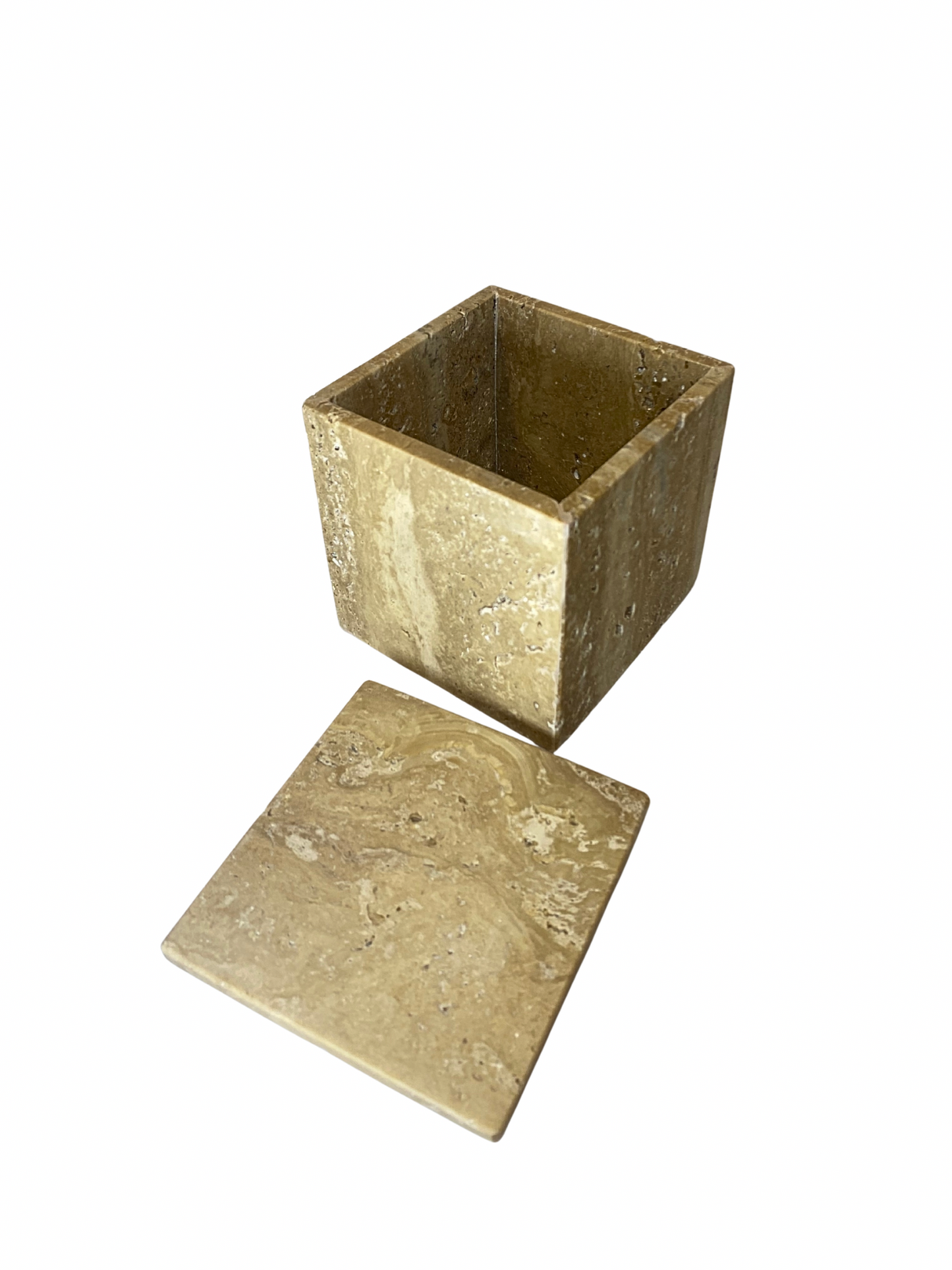 Natural Travertine Storage Box