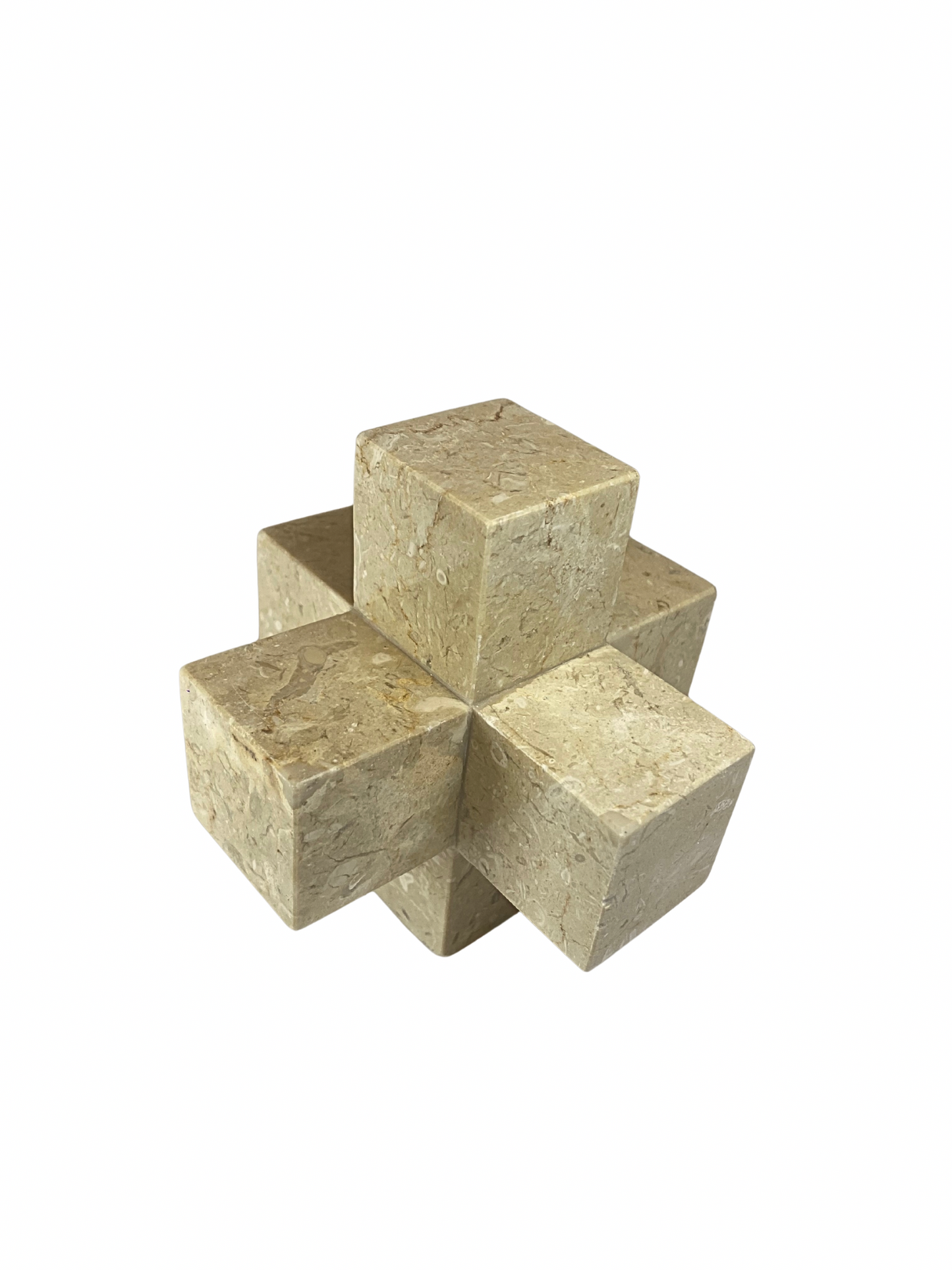 Marble cube sculpture