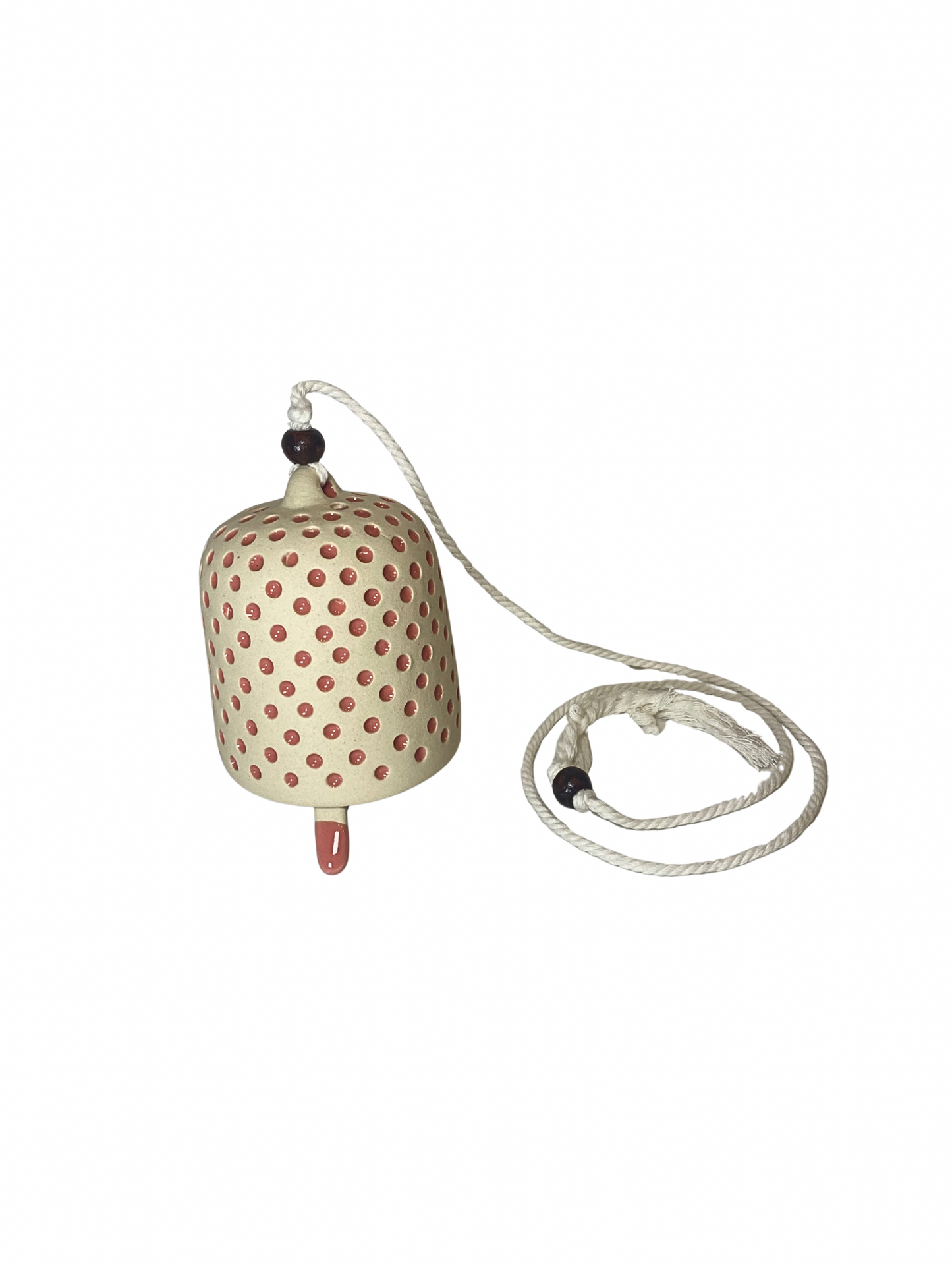 Light pink polka dot bell size M