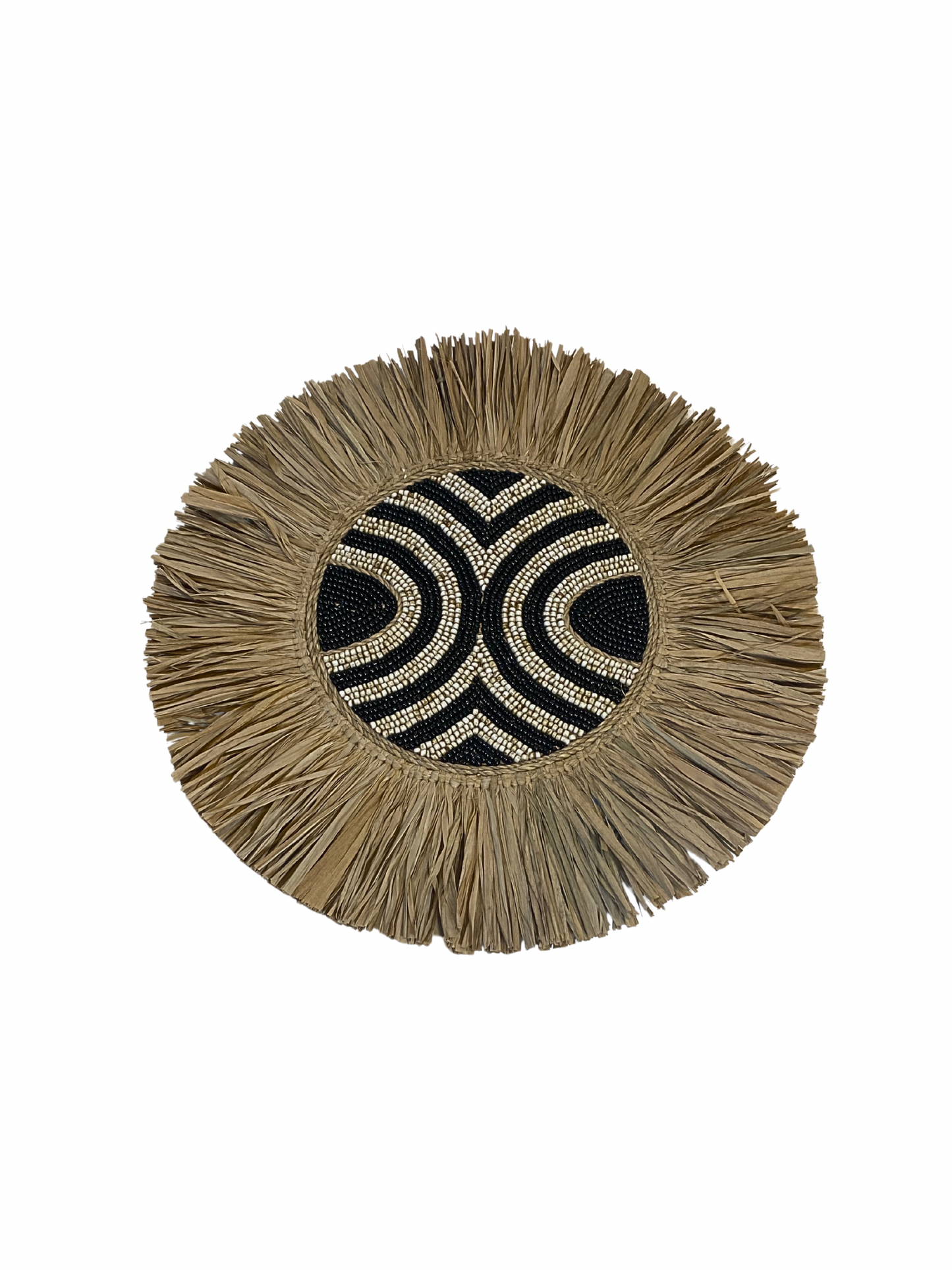 Wall decor beads Raffia round size S 40cm