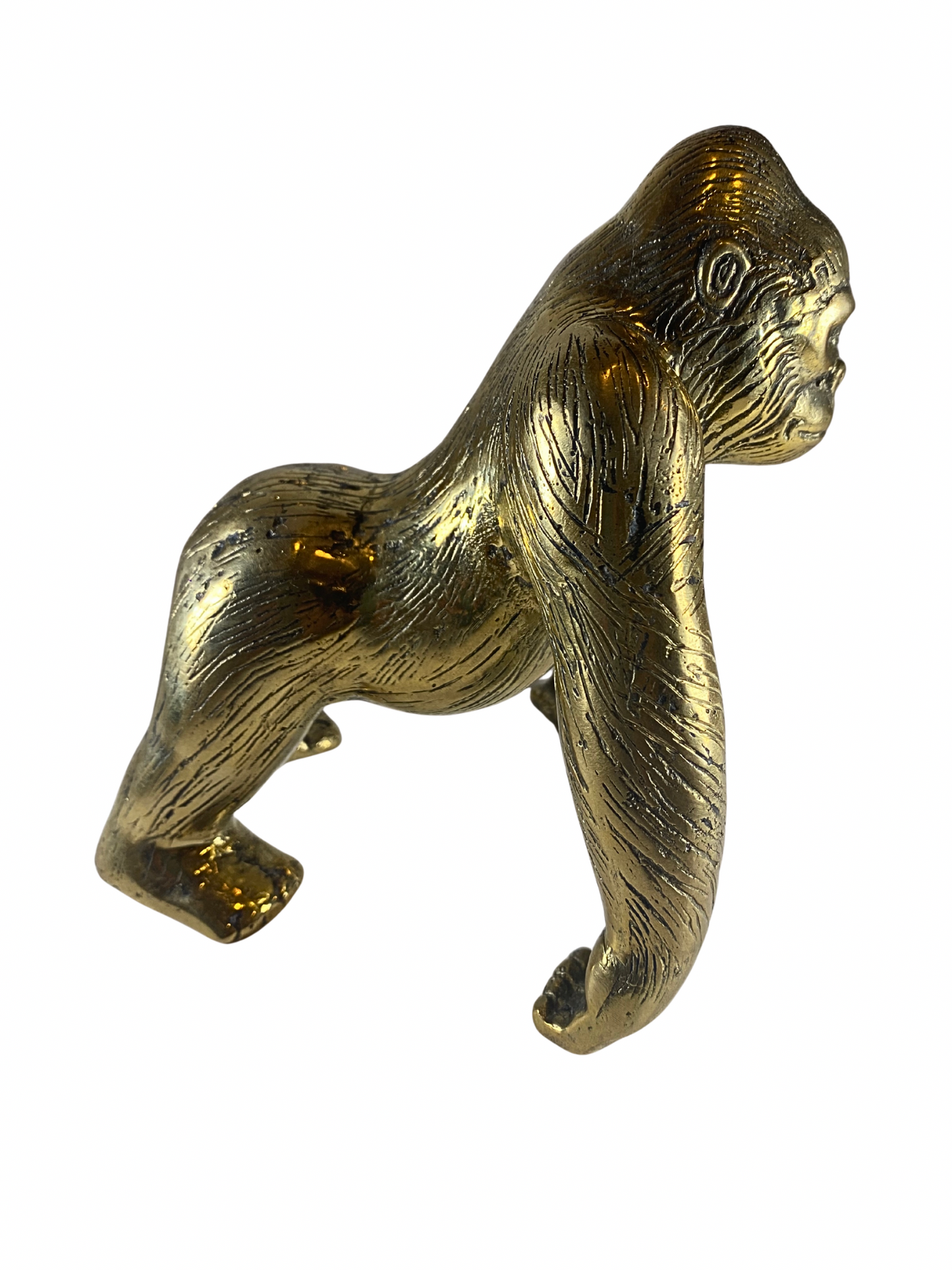Brass deco gorilla