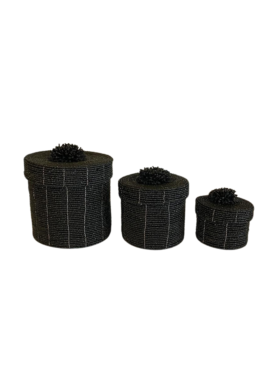 Set of 3 beaded box