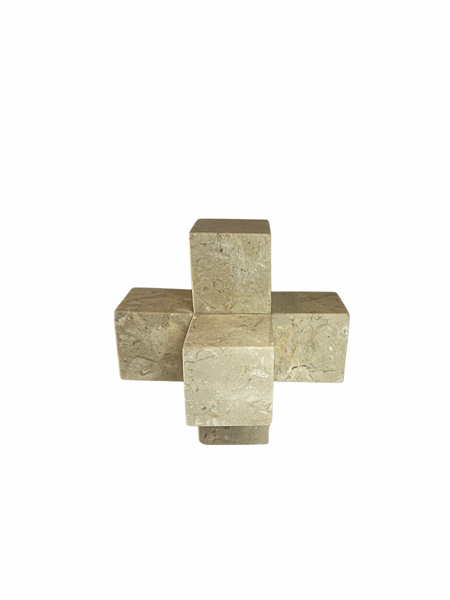 Marble cube sculpture