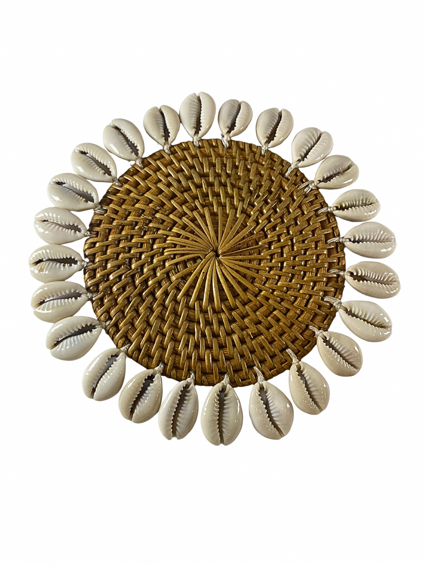 Shell coaster dark brown