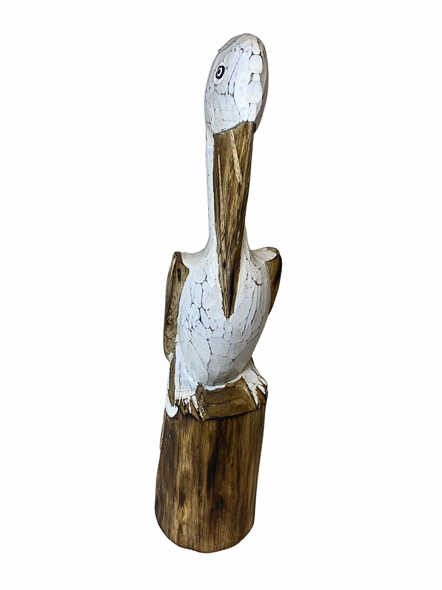 Wooden Pelican statue size S,M,L