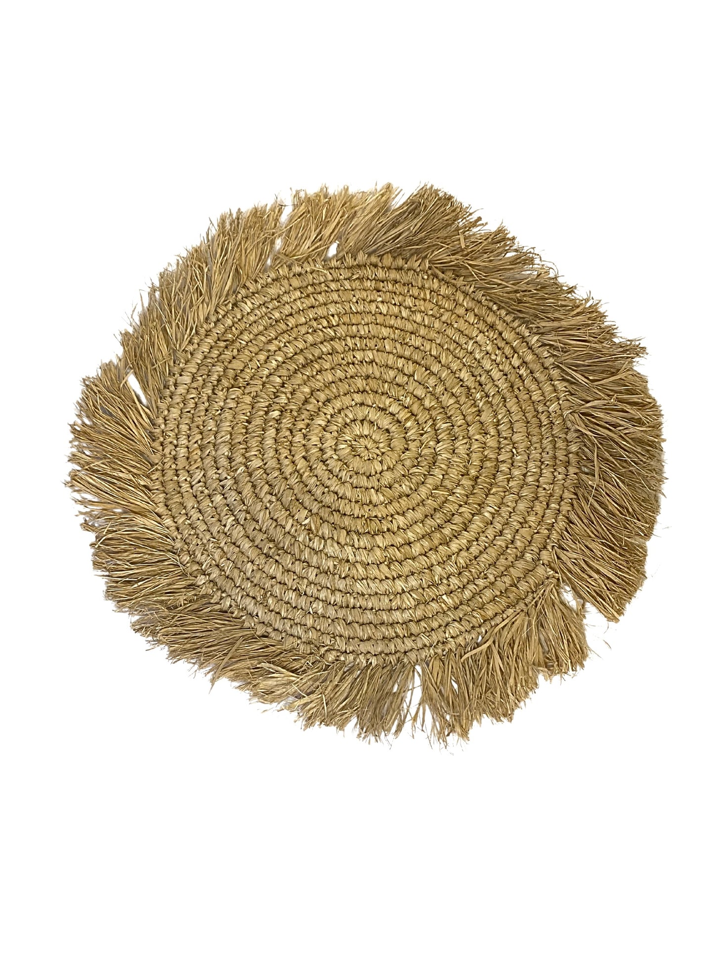 Raffia placemat brown