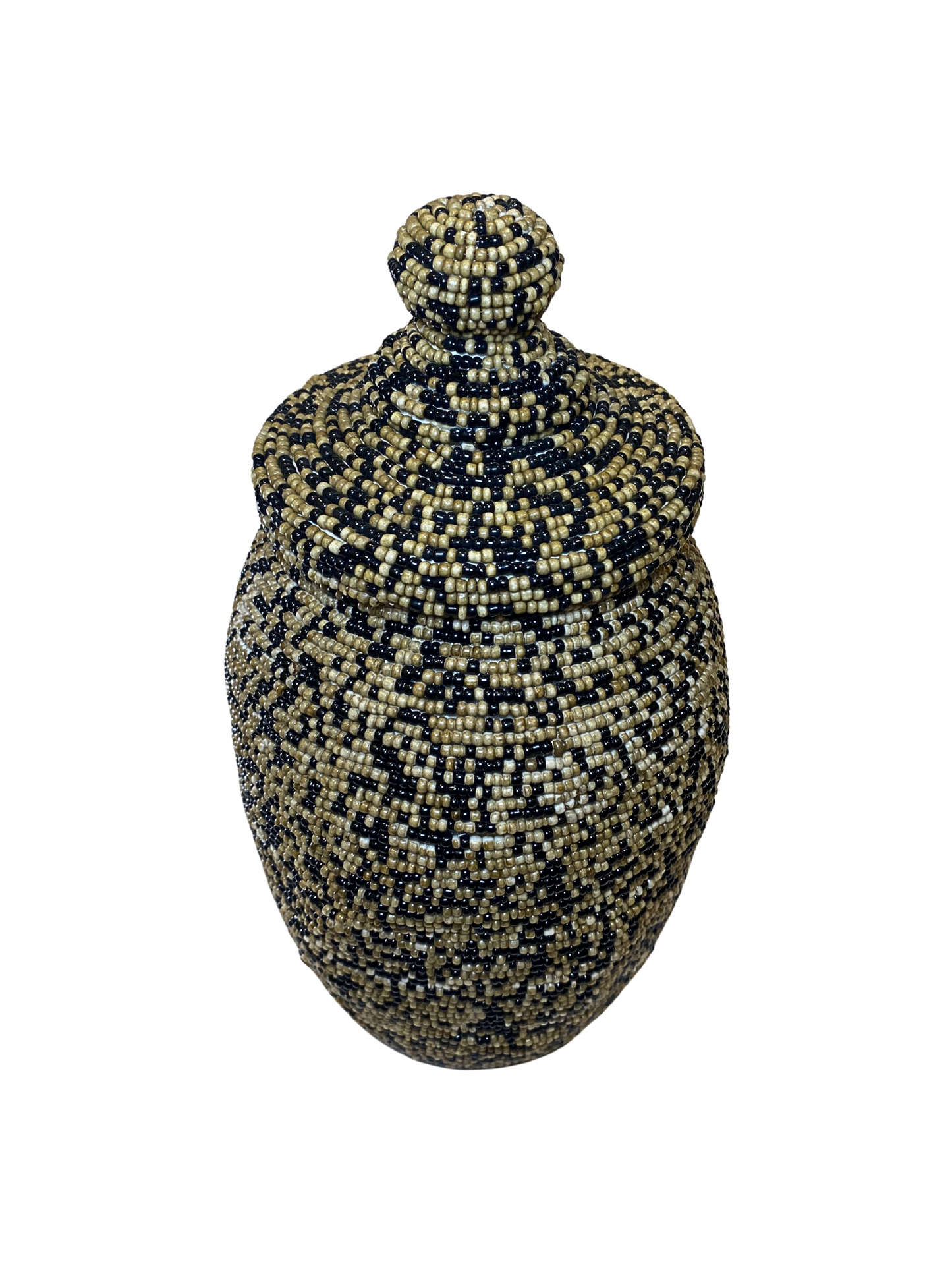 Jar beaded brown black size L