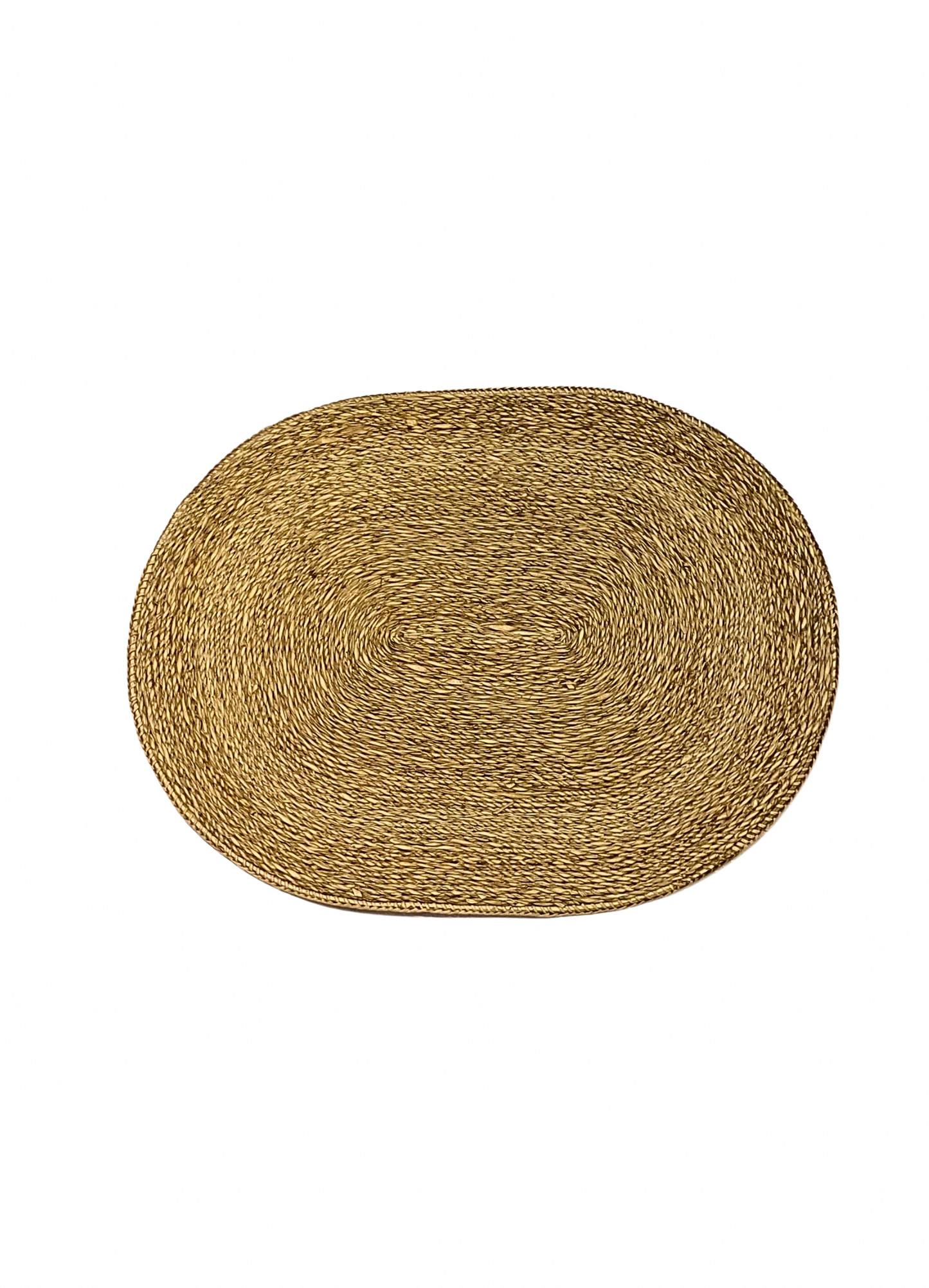 Placemats oval seagrass beige