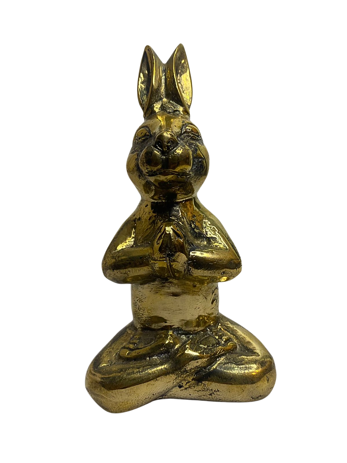 Brass Decor Yoga Rabbit