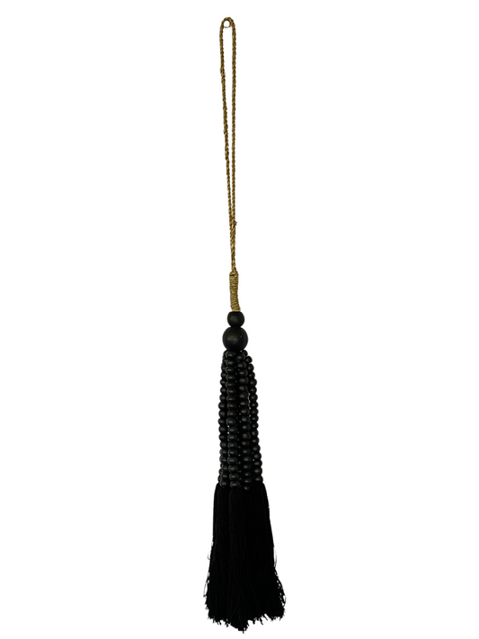 Wall hanger beaded black