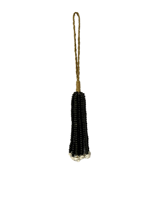 Wall hanger beaded black