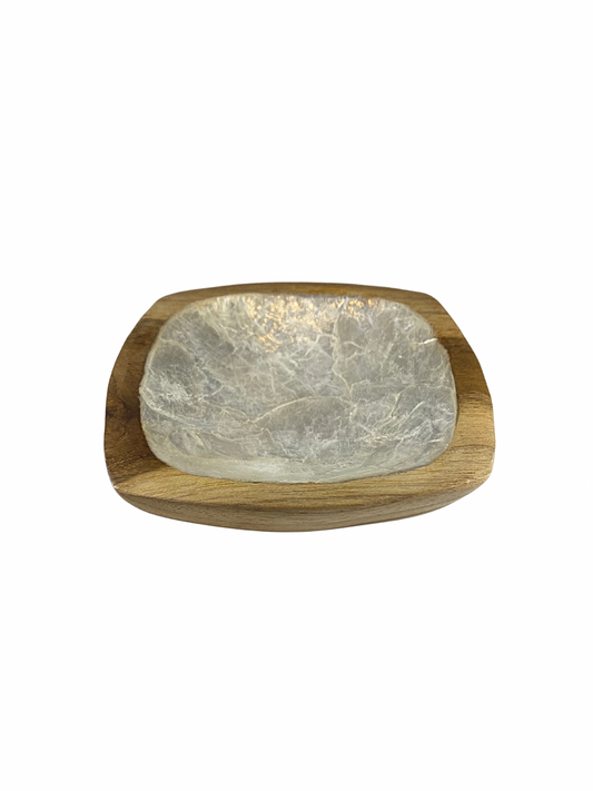 Wooden bowl shell small