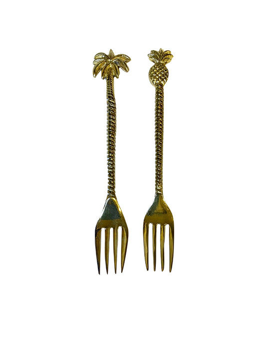 Brass deco fork size L