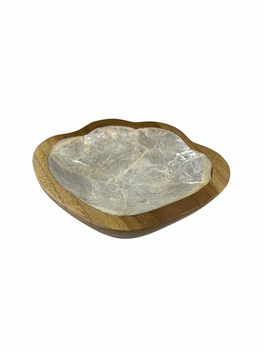 Wooden bowl shell small