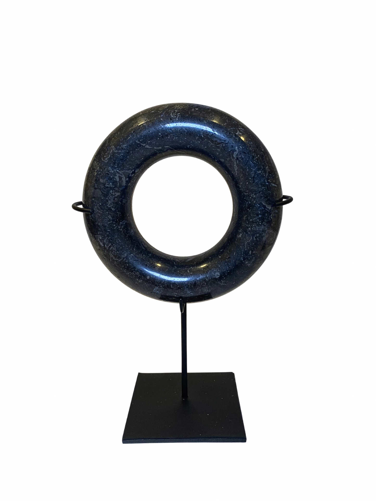Marble donut black 17cm