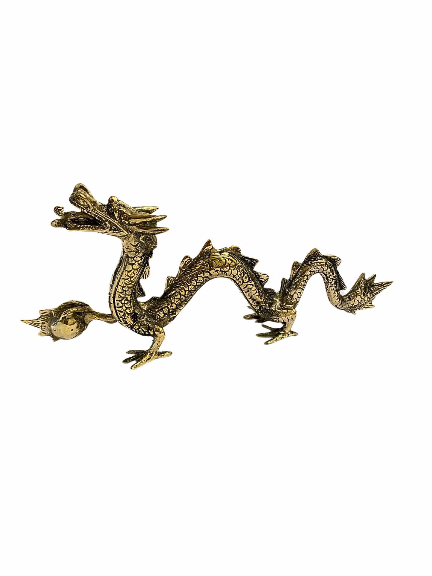 Brass deco dragon