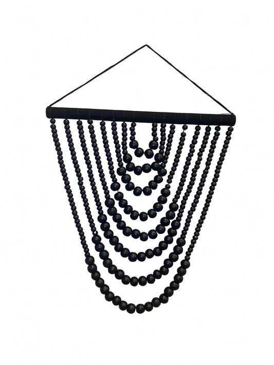 Chain necklace beads black