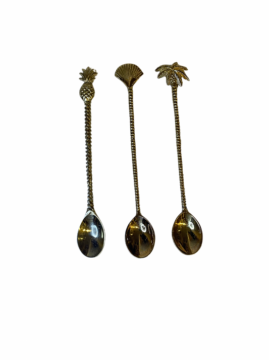 Brass deco spoon size M