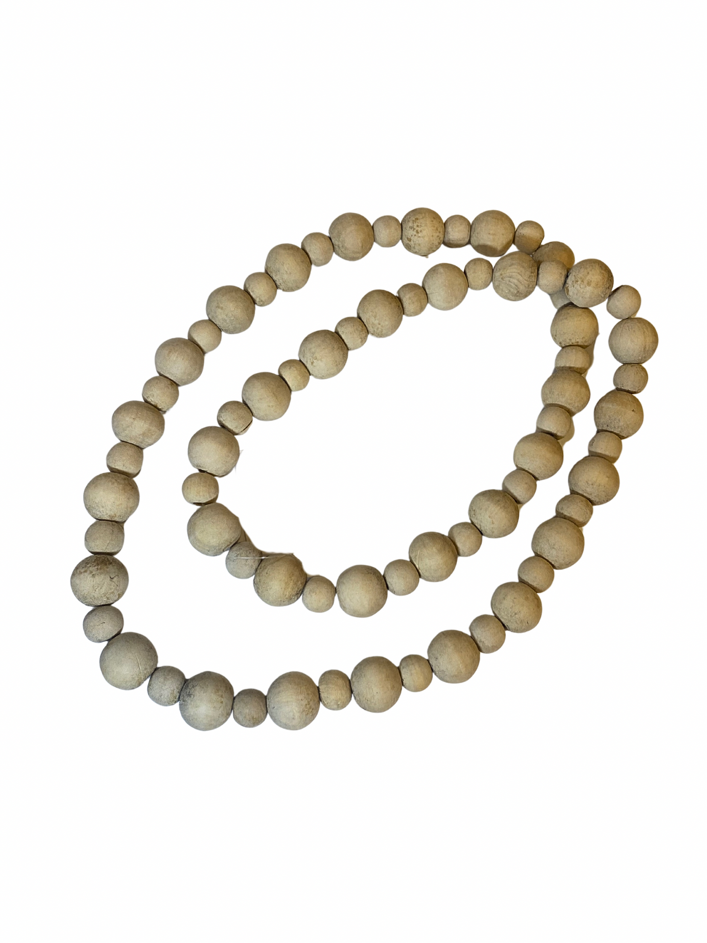 Wall hanger necklace beads natural colour