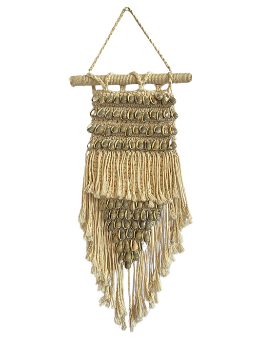 Shell tassel wall hanging