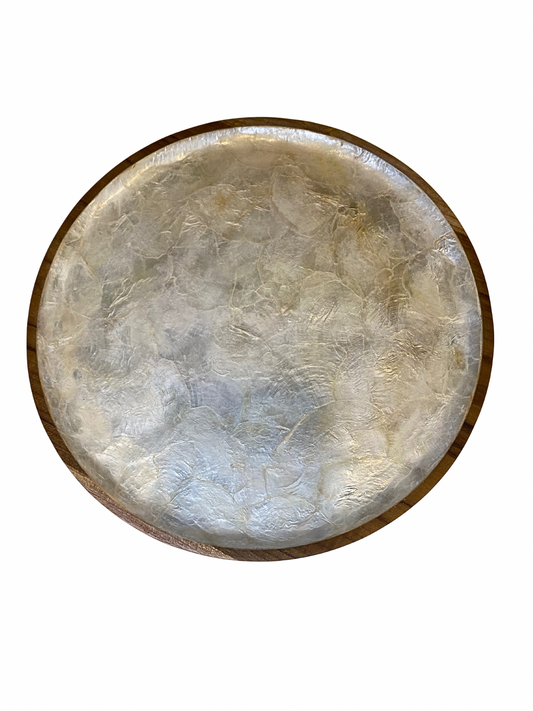 Plate shell wood size M - 25cm