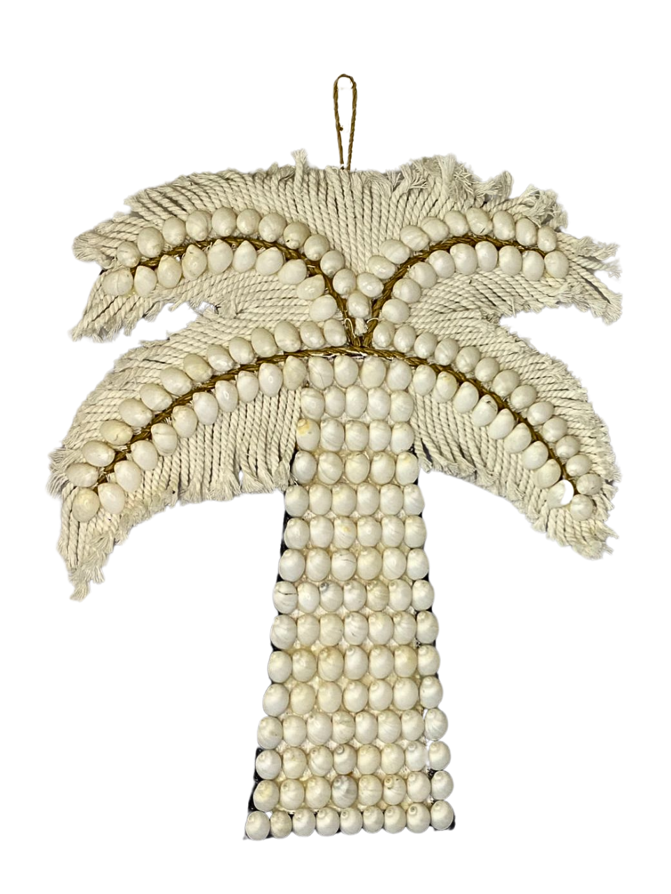 Wall hanger Palm shell tassel